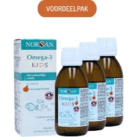 Norsan | OMEGA-3 KIDS VISOLIE | VOORDEELPAK | 3 FLESSEN X 150 ML