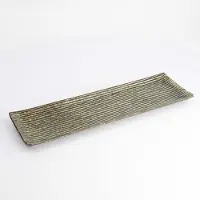 TOKYO Groen Rechthoekig Serveer Bord - 33.2 x 10.5cm