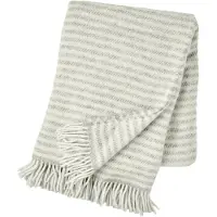 Scandi Living Tidal wollen plaid 130x180 cm Lichtgrijs