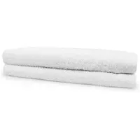 Eleganzzz Handdoeken Set - Set van 2 - Badhanddoeken 70x140cm - Badlakens - Handdoek - 420 gr/m2 - 100% Katoen - white