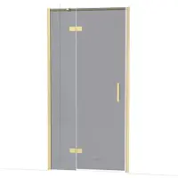 Maxaro Diamond Douchedeur | 100 cm Lichtgoud Rookglas Draaideur