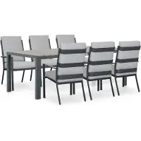 Lifestyle Garden Furniture Lifestyle Lecce/Young 217x92 cm dining tuinset 7-delig