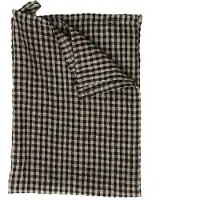 Olsson & Jensen Vipa theedoek linnen 45x65 cm Zwart zand