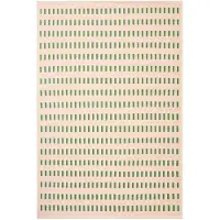 Chhatwal & Jonsson Ladakh wollen mat Offwhite-green-pink, 180x270cm
