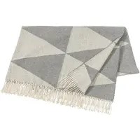 Scandi Living Rime katoenen plaid Fog