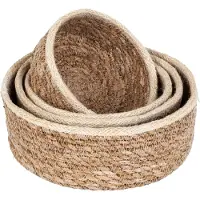 Dixie Emil seagrass mand small 4-pack Natuur-wit