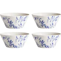 Scandi Living Havspil kom 60 cl 4-pak blauw-wit