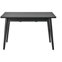 NJRD VIOR eettafel 90x120 cm Zwart gelakt eiken