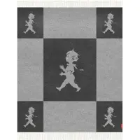 Solstickan Design Solstickan plaid merinowol 130x170 cm Antracietgrijs