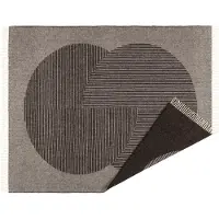 NJRD Circles wollen plaid 130x185 cm Bruin