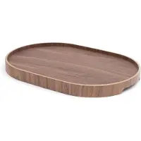 Bosign dienblad curveline medium 26x39 cm Walnoot