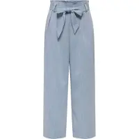 ONLY Broek 'Onlmarsa Solid Paperbag Wvn Noos 15269628' blauw denim