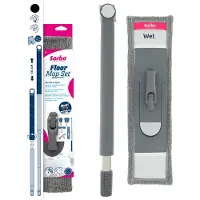 Sorbo Floor Mop Set - Mopset met Microvezeldweil en RVS Steel - Dweilsysteem Multi-Click - Dweil