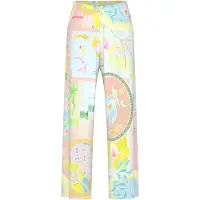 Mey Pyjamabroek 'Mystic Voyage' lichtblauw / lichtgeel / rosa