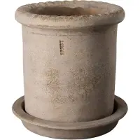 ERNST terracotta bloempot met schotel Ø16x16 cm