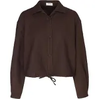 Opus Hemdjack van mix van katoen en linnen relaxed fit model 'Formente'