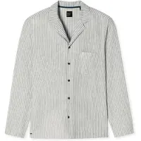 Schiesser Pyjama lang grijs gemêleerd / offwhite