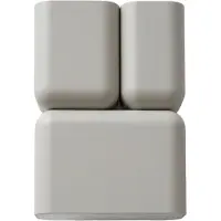 &tradition Wandlampe &Tradition, Tabata, dimbare, Grijs, Woonkamer, Aluminium, Designer