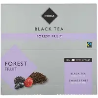 RIOBA Zwarte Thee Bosvruchten (met envelop) 100 x 2 gram