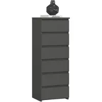 Akord Ladekast CL6 met 6 Lades / Furniture Factory / Grafietgrijs / 40x109x35 cm
