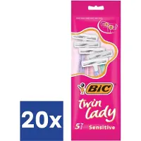 BIC Twin Lady Wegwerpscheermesjes (Voordeelverpakking) - 20 x 5 (100 stuks)