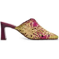 Hispanitas Dames Gele Amapola schoenen (37), 5 tot 8 cm, Geen, Casual, Feest, Veelkleurig HV264800