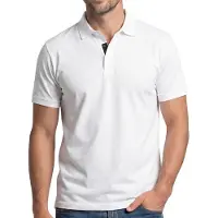 Ragman Regular Fit Polo shirt Korte mouw wit