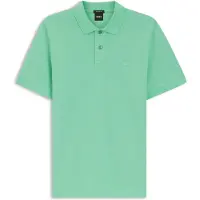 BOSS Pallas-polo van katoenpiqué met logostiksel
