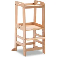 Hauck Learn N Explore - Leertoren - Opstapje - FSC Mix Gecertificeerd Beukenhout - Natural