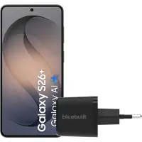 Samsung Galaxy S26 Plus 256GB Zwart 5G + BlueBuilt Oplader 45 Watt Zwart