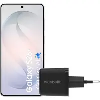 Samsung Galaxy S26 Plus 512GB Wit 5G + BlueBuilt Oplader 45 Watt Zwart