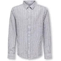 Only & Sons Junior Overhemd 'OSJCaiden' navy / wit