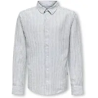 Only & Sons Junior Overhemd 'OSJCaiden' lichtgrijs / wit