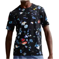 Nike - Dri-Fit ADV Aeroswift AOP S/S - Hardloopshirt L, zwart