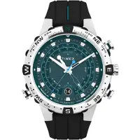 Timex Analoog horloge 'Expedition' donkergroen / zwart / wit