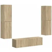 vidaXL Tv-meubelset 6 st Sonoma Eiken Bewerkt hout