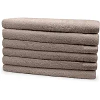 Eleganzzz Badstof Badlaken 100% Katoen 70x140cm - taupe - Set van 6