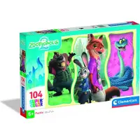 Clementoni - Puzzel - 104 stukjes - Disney Zootropolis 2 - Super - Vanaf 6 jaar