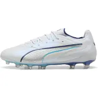 Puma KING 20 ULTIMATE FG/AG voetbalschoenen voor Dames, Blauw/Zilver, Maat 40
