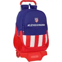 Safta Atletico De Madrid Wheeled Backpack Rood,Blauw