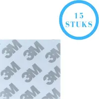 3M Plakstrips Vierkant - Dubbelzijdig Tape - Plakstrips Dubbelzijdig - Tape - 5 CM - 15 Pack - Lichte Objecten