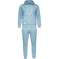 OMBRE Joggingpak 'Z120' blauw denim / wit