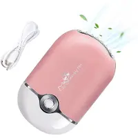 LONGZIMING -Mini Ventilator - Wimperverlenging Droger - Usb Oplaadbaar + Koelspons Voor Sneller Lijm Drogen - 1 - Roze Gebruik