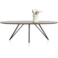 Xooon Torano tafel metaal/walnoot