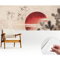 Wallfluent Zelfklevend Behang - Bos Oost Zelfklevend fotobehang - 250x104 cm - Wit Zelfklevend Behang - Plakklare achterzijde - Voor de woonkamer, slaapkamer en kantoor Zelfklevend Behang