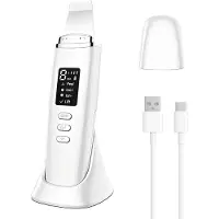 LONGZIMING -Ultrasone Gezichtsreiniger & Poriereiniger – 4 Modi – LED-Display – Rood & Blauw Licht – Diepe Reiniging & Dagelijkse Huidverzorging