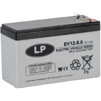 Landport EV12-8.0 / EV120080 AGM Deep Cycle accu (12V, 8.0 Ah, T1 terminal)