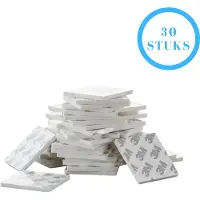 3M Plakstrips Vierkant - Dubbelzijdig Tape - Plakstrips Dubbelzijdig - Tape - 5 CM - 30 Pack - Lichte Objecten