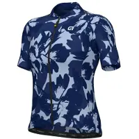ALÉ - Women's Pragma Flower S/S Jersey - Fietsshirt 4XL, blauw