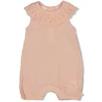 Feetje playsuit Summer Woven roze Meisjes Mousseline Ronde hals Effen - maat 74